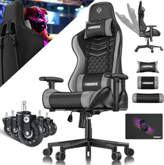 KESSER® Gamingstoel - Bureaustoel - Draaibaar - Zwart