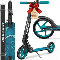 Kinderstep - 2 wielen - Kinder step - Verstelbaar - Turquoise - RE:SPORT