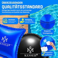 KESSER® Zwembadkussen - 200x240cm - Zwembadafdekking - Waterdicht - Blauw