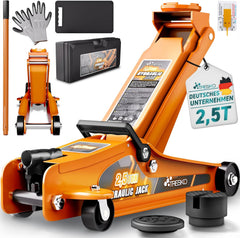 Autokrik - Garagekrik - Hydraulische krik - 2,5 Ton - Oranje - TRESKO