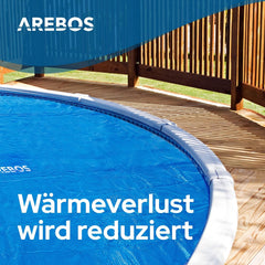 Zwembad Afdekzeil - Rond - Solarzeil - 305 cm - Blauw - Arebos