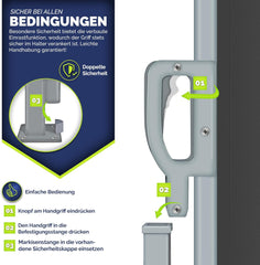 tillvex® Zijluifel uittrekbaar en ondoorzichtig, inkijkbescherming voor balkon, tuin en terras, zijrolgordijn met wandhouder, zonwering van roestvrij staal, luifel (antraciet, 160 x 400 cm)