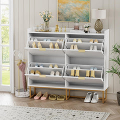 Schoenenkast - Schoenenrek - 100x103,5x24 cm - Wit - UEV