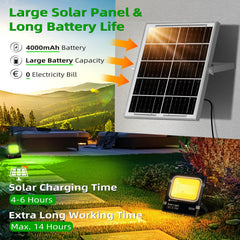 Solar Tuinverlichting - Buitenverlichting - Zonneenergie - 50W - Zwart - Aigostar •