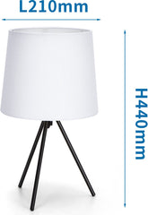 Tafellamp - Bureaulamp - Tafellamp slaapkamer - Wit - Aigostar