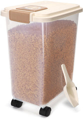 Voerton - Voedselcontainer - Voercontainer - 40L - Transparant - Nobleza