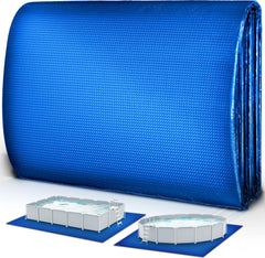 tillvex® Premium Grondzeil voor zwembad, 274 x 274 cm, vierkant, voor zwembaden tot Ø 244 cm, voor zwembaden en zwembaden, uv-stabiele en scheurvaste zwembadonderlegger, grondbeschermingsmat