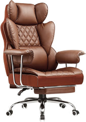GTPLAYER - Ergonomische Gamingstoel - Met Voetensteun en Verstelbare Rug - Bruin - GT205