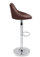 Barkrukken set van 2 - Barstoel met rugleuning - Barkruk - Barstoelen - Bruin - TRESKO®