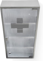 Jago® Medicijnkastje - met slot - 60x30x12 cm - Zilver