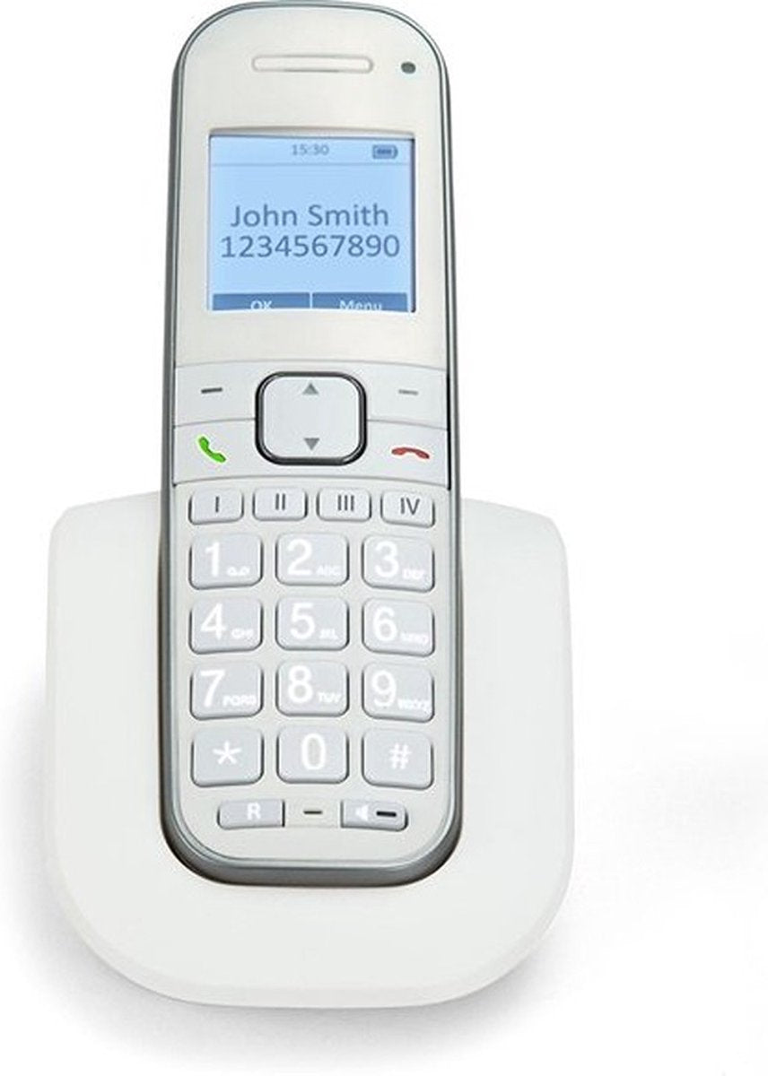 Huistelefoon senioren - Senioren telefoon - Vaste lijn - Wit - Fysic FX-9000