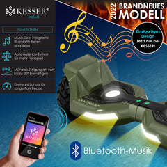 KESSER® Hoverboard - 800 Watt - Bluetooth-luidspreker - LED