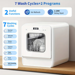 Mini Vaatwasser - Afwasmachine - 37x50 cm - Wit - Airmsen