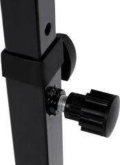 Physionics Vlakke Fitnessbank - Verstelbaar - Halterbank - Zwart