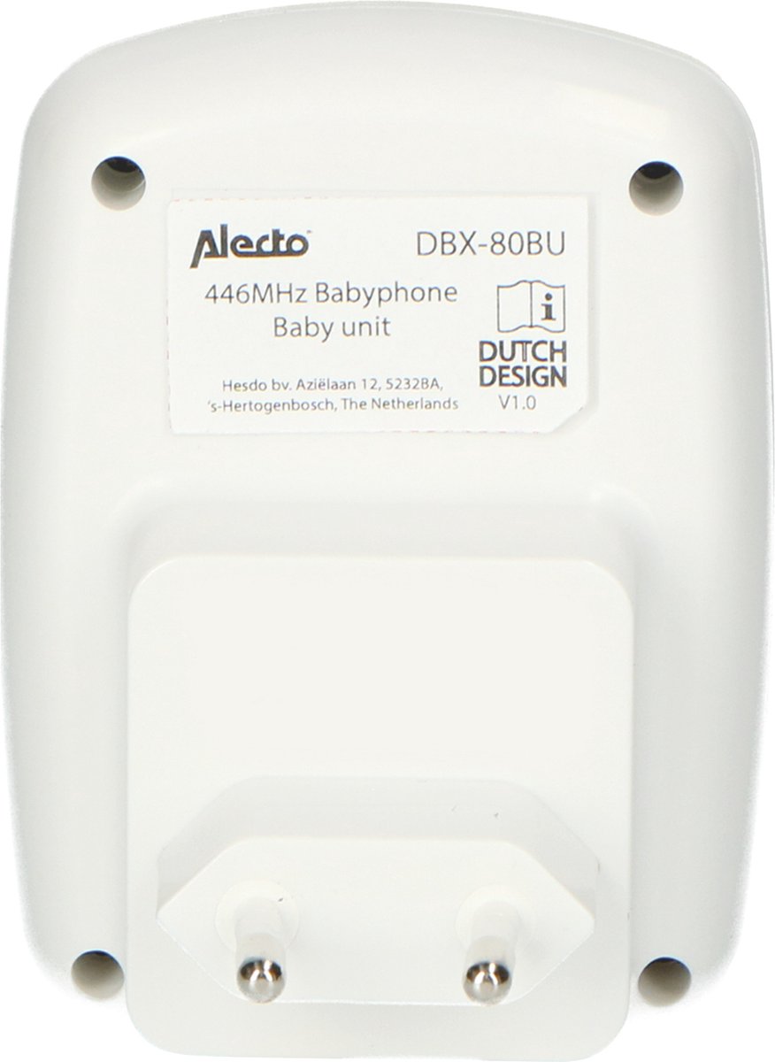 Alecto Babyfoonuitbreiding - DBX-80BU - Babyunit DBX-80 en DBX80BK - Wit