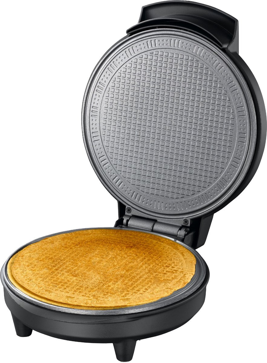 Melissa Kniepertjesijzer - Wafels en IJshoorntjes - Inclusief IJshoornvorm en beslagrecept - Bakplaat met Antiaanbaklaag - 16310232 - Zwart •