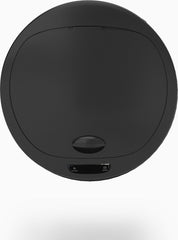 Vuilnisbak / Afvalbak met sensor - 40L - RVS - waterproof - rond met klemring - Zilver