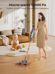 Steelstofzuiger - Draadloos - Stofzuiger Zonder zak - 50KPa - Geel - Laresar