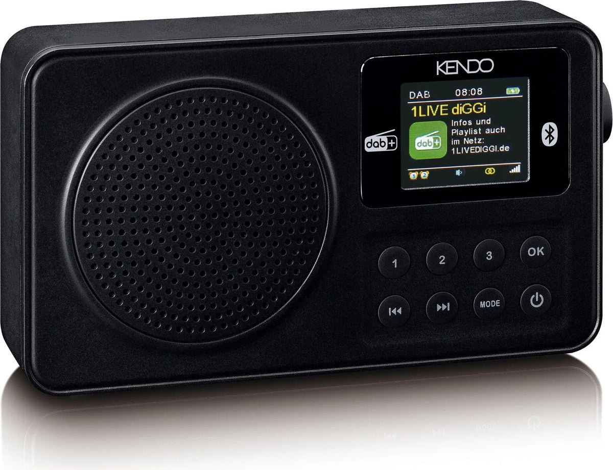 Radio op batterijen - Draagbare radio - DAB+ & FM - Zwart - Kendo
