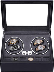 Watchwinder - Horloge doos - Horloge winder - Zwart - Olvy