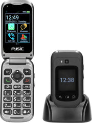 Senioren telefoon - Senioren mobiele telefoon - Senioren GSM - Zwart - Fysic F25 •