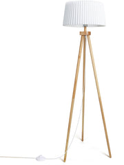 Aigostar 102FP - Vloerlamp - Staande lamp - h: 145cm - E27 Fitting - Leeslamp - Stalamp - Woonkamer - Slaapkamer - Excl. lichtbron