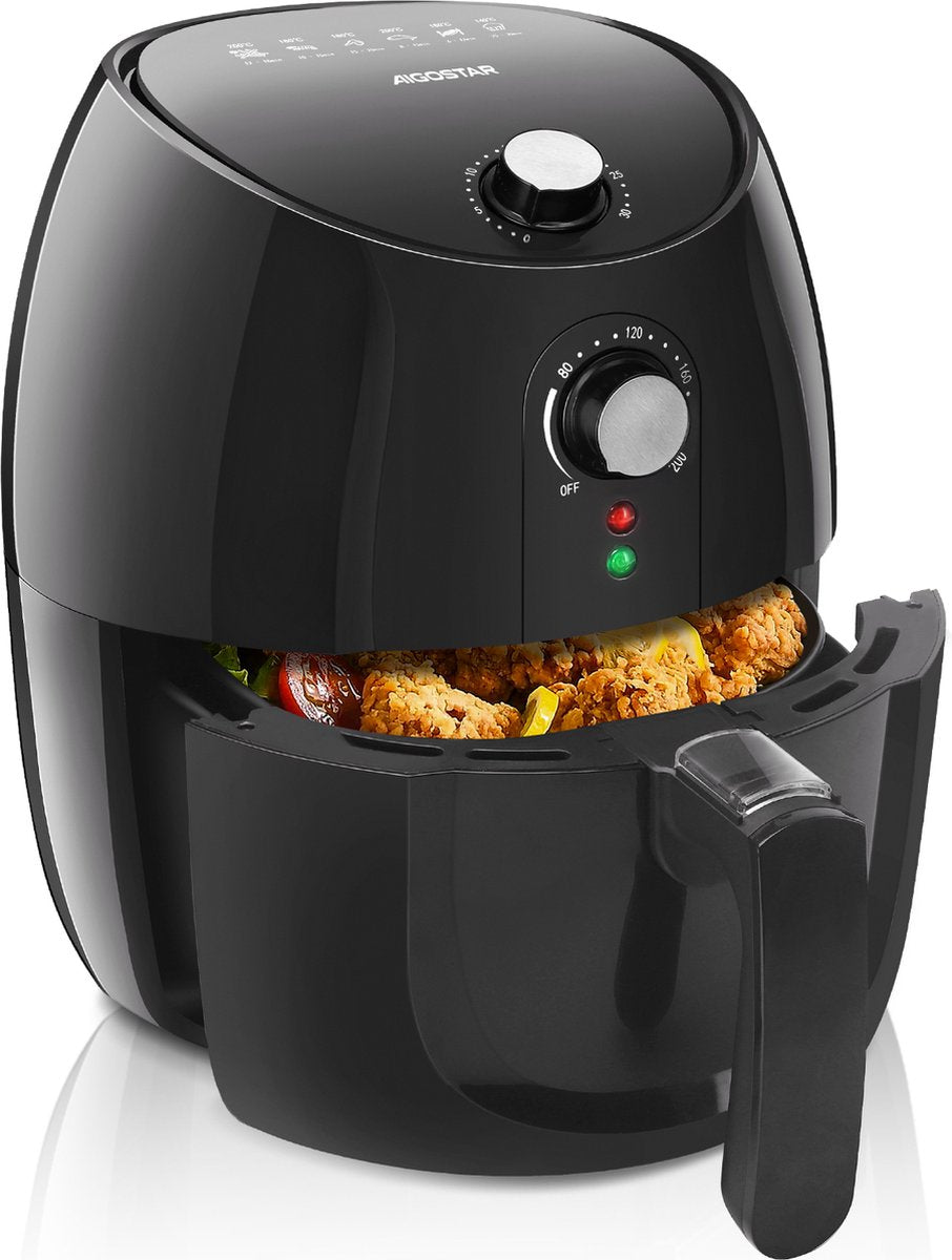 Aigostar Airfryer - Heteluchtfriteuse - 3,5L - 1500W - Zwart