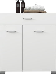 Wastafelkast - Wastafelmeubel - Wastafelonderkasten - 75x78,5x45 cm - Wit - ML-Design