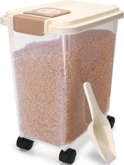 Voerton - Voedselcontainer - Voercontainer - 20L - Transparant - Nobleza