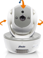 Alecto DVM200GS - Babyfoon met camera - Temperatuurweergave - Op afstand beweegbaar - Grijs