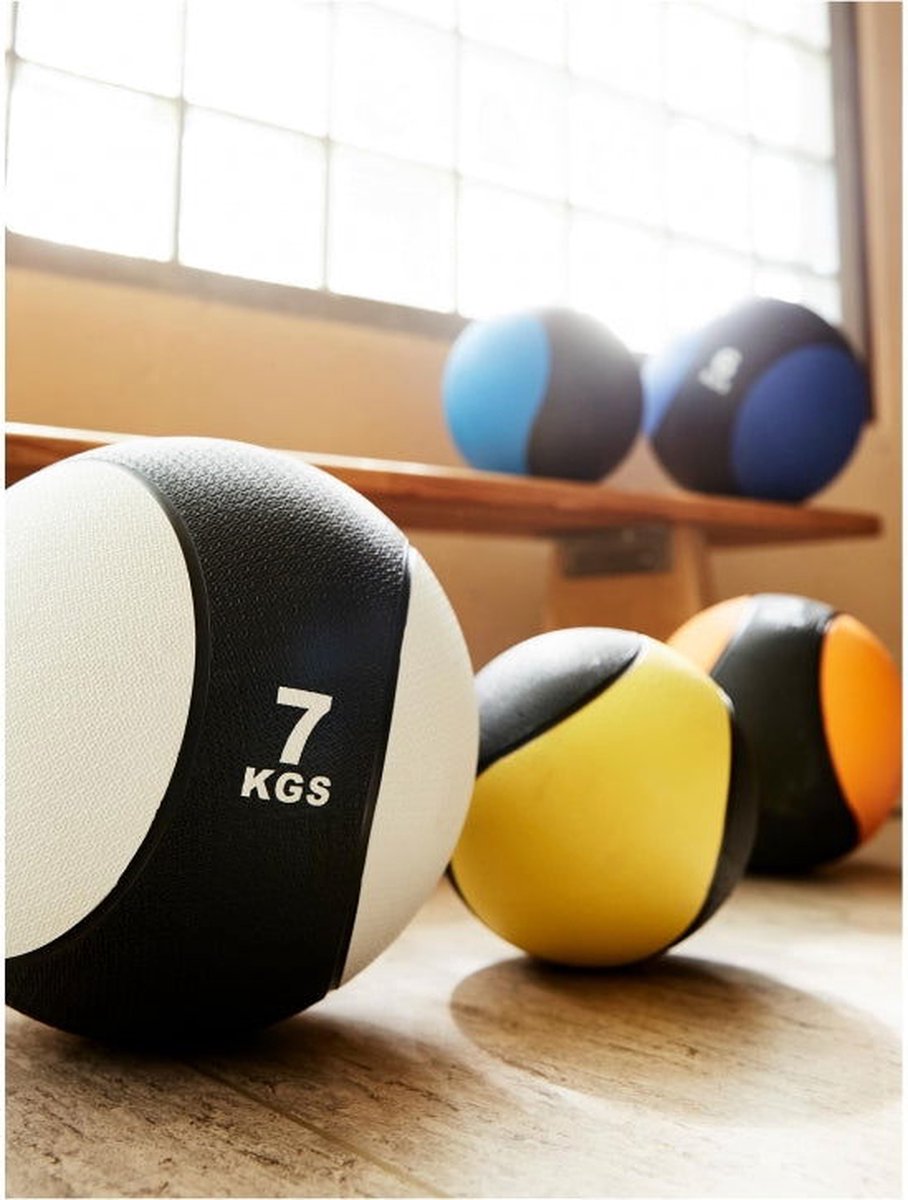 Medicijnbal - Medicine ball - Gewichtsbal - 6 KG - Blauw - Gorilla Sports®