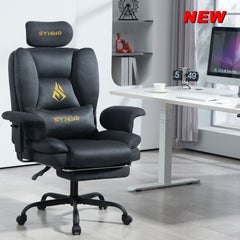 Ergonomische Bureaustoel -  Office Chair - Gamestoel - Volwassenen - Grijs - SYMINO