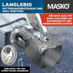 MASKO® Aanhangerslot met scharniersysteem - Diefstalbeveiliging - Antraciet •