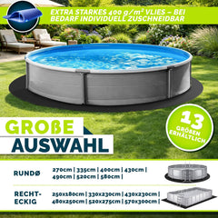 Zwembad ondervloer - Grondzeil - Rond - 580 cm - Zwart - Tillvex®
