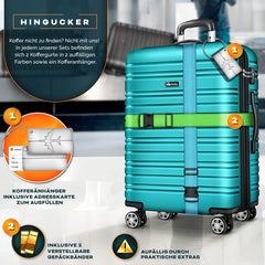 Tillvex® Reiskofferset - 3-delig - ABS- Kofferset - Mintgroen