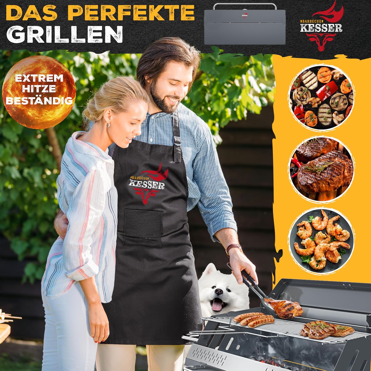 KESSER® XL Houtskoolbarbecue - BBQ - Zilver