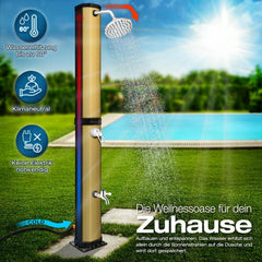 Tillvex® Buitendouche - Tuindouche - Solar - 60L - Koper