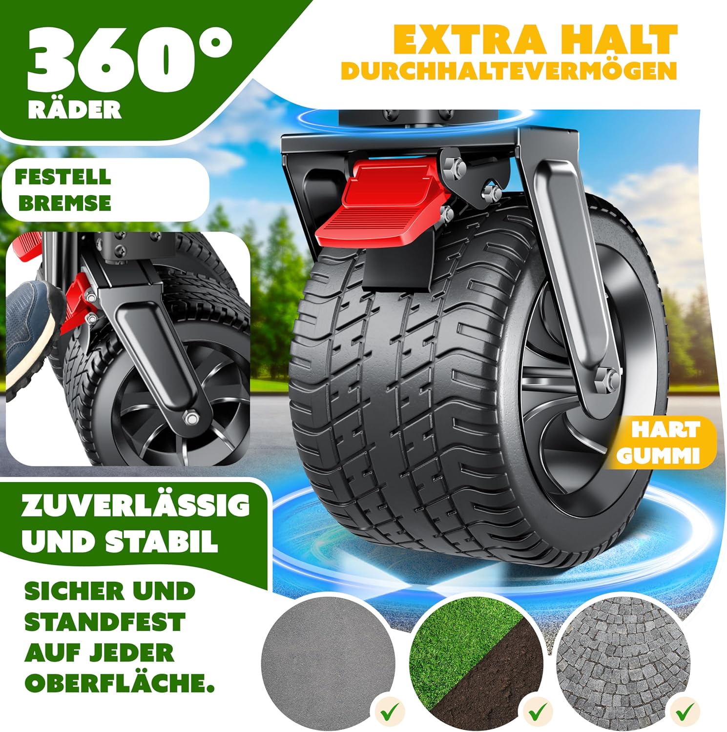 KESSER® Bolderkar - Opvouwbaar - Bolderwagen - Oranje