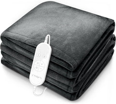 Elektrische deken - Warmtedeken - 1 persoons - 180x130 cm - Grijs - Sinnlein®
