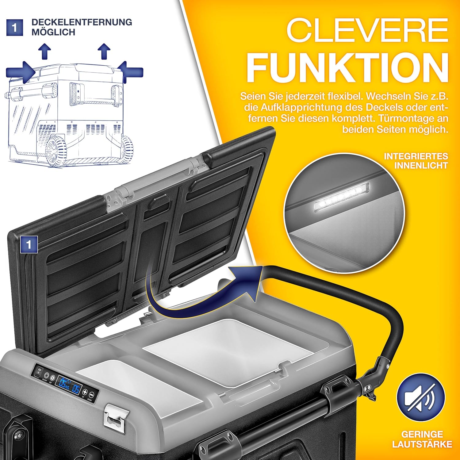 Tillvex® Elektrische Koelbox - Compressor - tot -20°C - 60L - Zwart