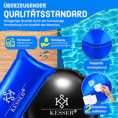 Zwembad kussen - Luchtkussen zwembad - 200x400 cm - Blauw - KESSER®