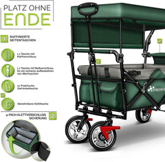 TRESKO® Bolderkar - Opvouwbaar - Bolderwagen - Groen