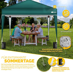 Tillvex® Partytent - 3x3m - Paviljoen - Easy Up - Groen