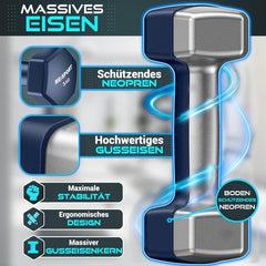Dumbells set - Gewichten set - Halterset - 12 kg - RE:SPORT