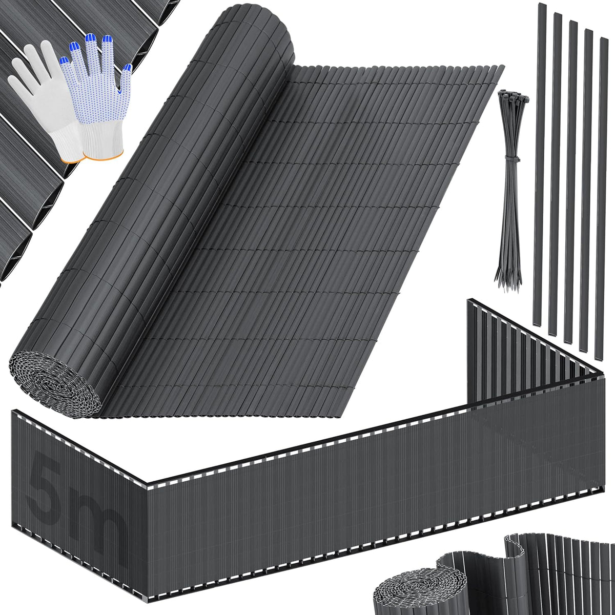 KESSER® Balkonscherm - Zichtdoek - Balkondoek - 160x500cm