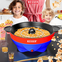 KESSER® Popcornmachine - Popcornmaker - 800W - 5,5L - Blauw
