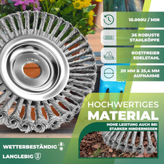MASKO® Onkruidborstel voor bosmaaier - RVS Borstel