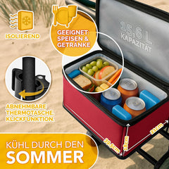 Bolderkar - Opvouwbaar - Bolderwagen  - Rood - TRESKO®