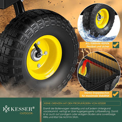 KESSER® Bolderkar - Opvouwbaar - Bolderwagen - Zwart