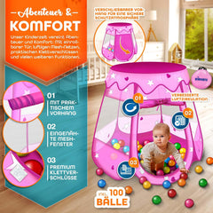 KIDUKU® Speeltent - Kindertent - Speelhuisje - Roze